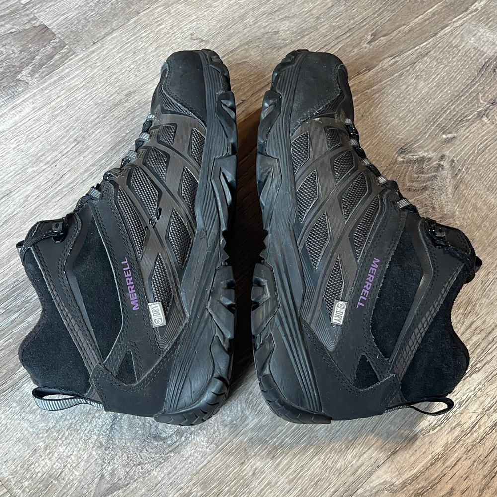 Merrell Moab FST Ice+ Thermo Black Waterproof Hiking Boots Womens 11 J50026